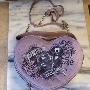 Nightmare Before Christmas Heart-Shaped Purple Women's Bag